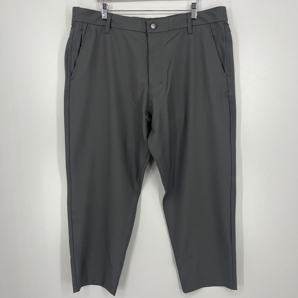Marc New York Andrew Marc Mens Commuter Pants Gray 40x29 Performance Stretch